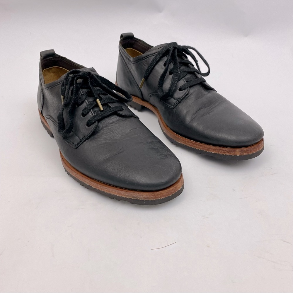 TIMBERLAND BARDSTOWN PLAIN TOE
OXFORD LEATHER SHOE COLOR BLACK SZ 7 MENS